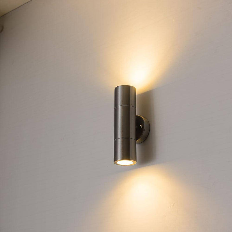 Lámpara de pared design LED en aluminio Jula para exteriores