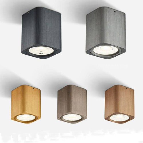 Spot design à LED cubique en métal coloré Light Hall - vue 4 sur 10