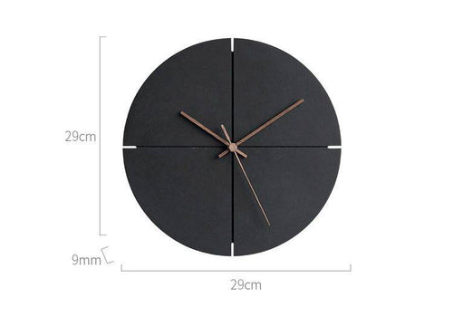 Horloge murale design ronde noire 30cm House - vue 6 sur 6