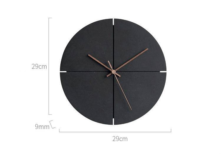 Horloge murale design ronde noire 30cm House