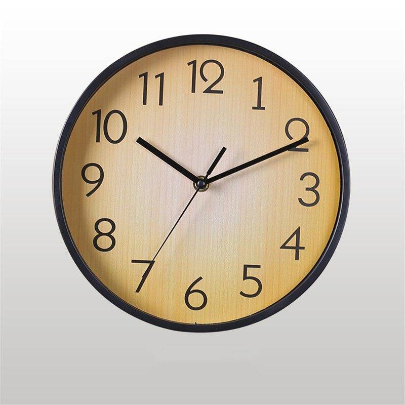 Round wooden wall clock with numbers 25cm Kitchen