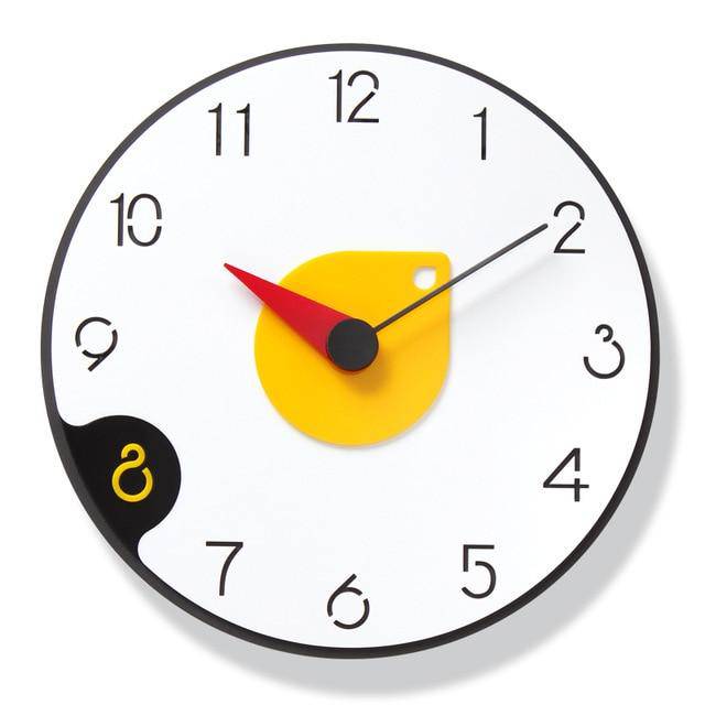 Reloj de pared redondo bicolor con redondo de 30cm