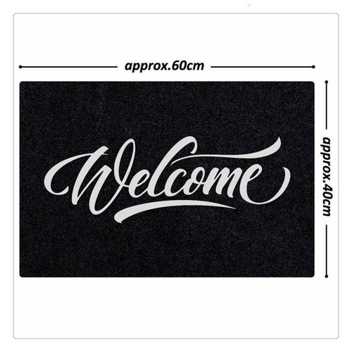 Paillasson rectangle welcome en fibre de polyester