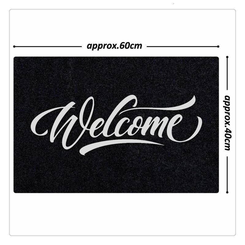 Paillasson rectangle welcome en fibre de polyester - vue 5 sur 6