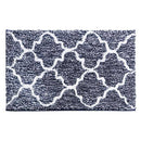 Tapis de bain rectangle en microfibres coloré à motifs Moro