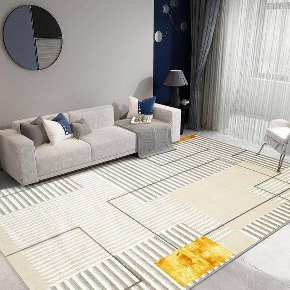 Modern rectangle carpet geometric style Sofa B