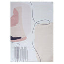 Tapis moderne rectangle blanc et beige style Nordic design