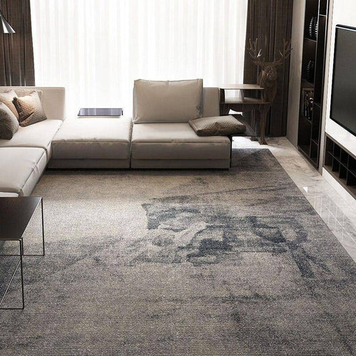 Modern rectangle carpet shaggy style