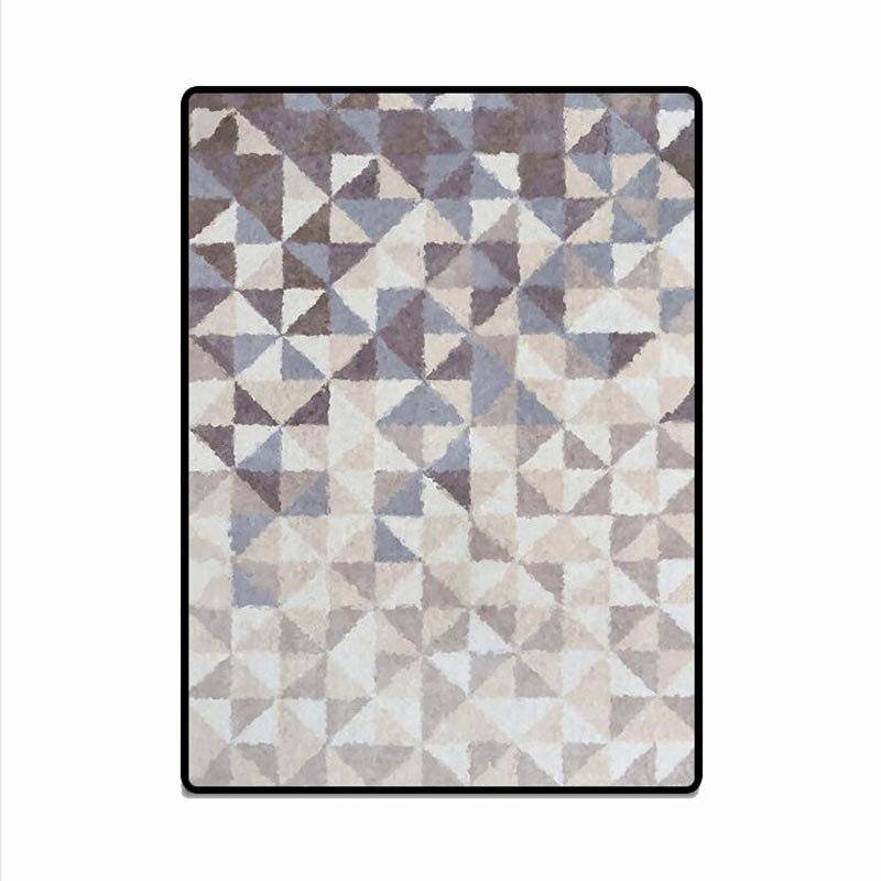 Scandinavian rectangle rug in beige