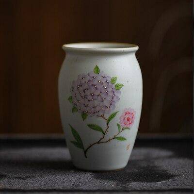 Vase en céramique blanc style Flower