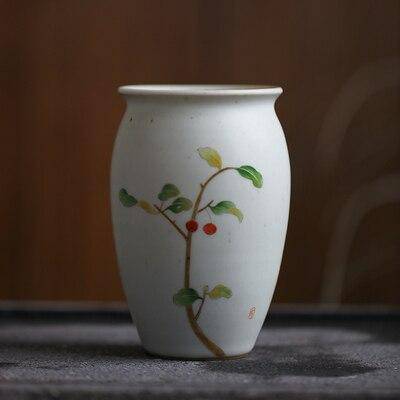 Vase en céramique blanc style Flower