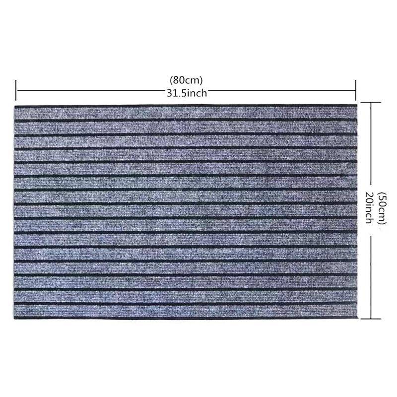 Paillasson rectangle gris rayé Durable