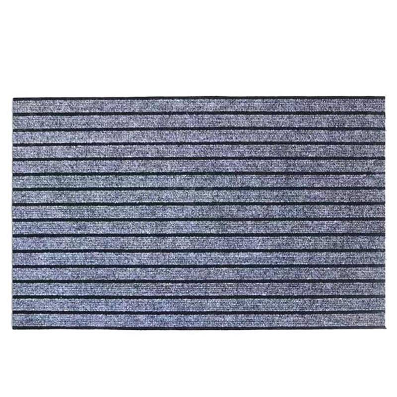 Paillasson rectangle gris rayé Durable