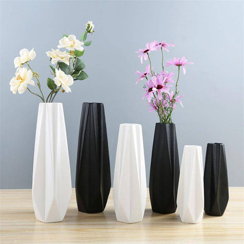 Geometric ceramic vase Wedding style