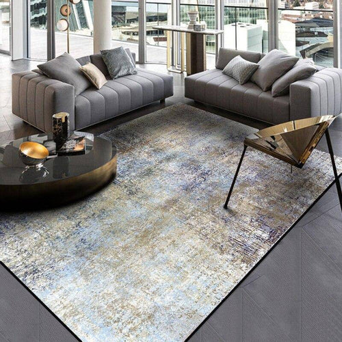 Modern rectangle carpet Mat industrial style I