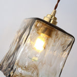 Suspension LED style vintage en verre Dolkie