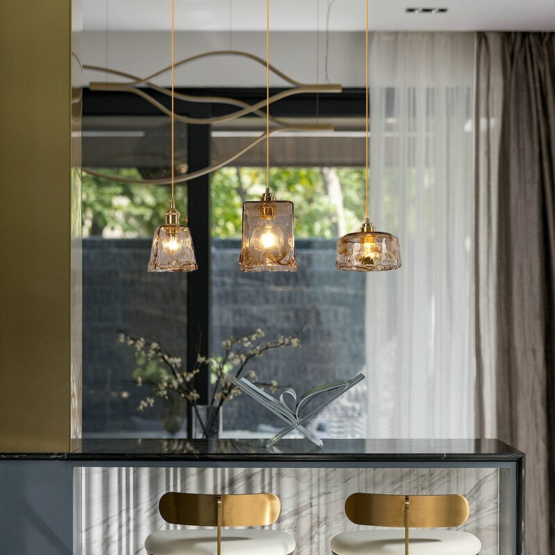 pendant light Vintage style LED in Dolkie glass