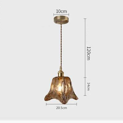 Suspension LED style vintage en verre Dolkie