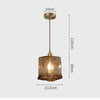 Suspension LED style vintage en verre Dolkie