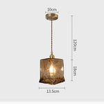 Suspension LED style vintage en verre Dolkie
