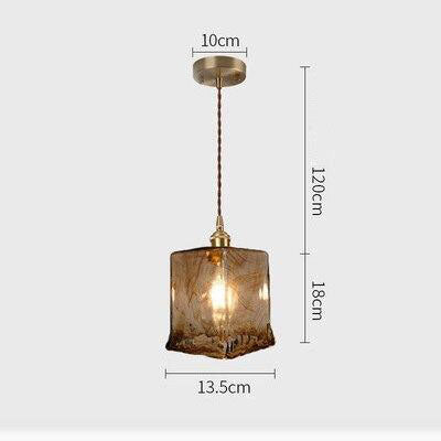 Suspension LED style vintage en verre Dolkie