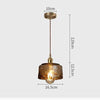Suspension LED style vintage en verre Dolkie