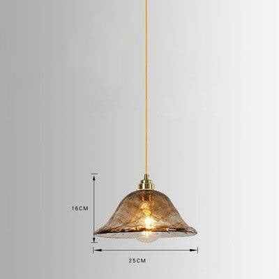 Lámpara de suspensión LED de estilo vintage en cristal Dolkie