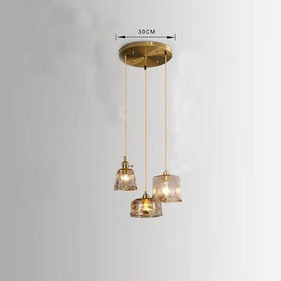 Suspension LED style vintage en verre Dolkie