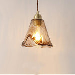 Suspension LED style vintage en verre Dolkie