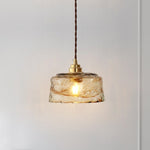 Suspension LED style vintage en verre Dolkie