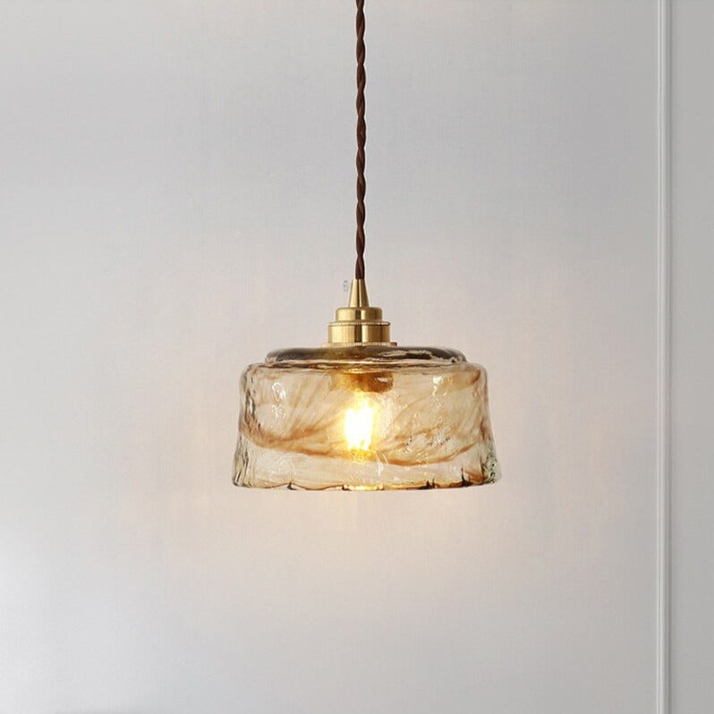 Suspension LED style vintage en verre Dolkie