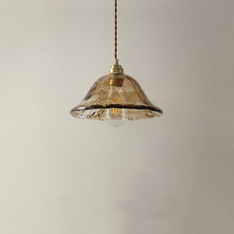 Suspension LED style vintage en verre Dolkie