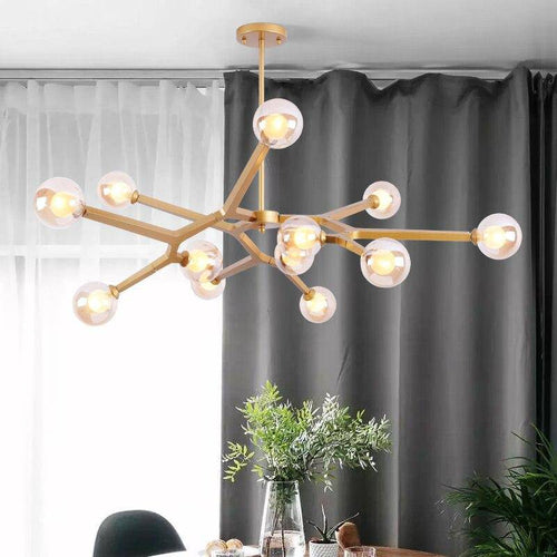 LED glass ball chandelier