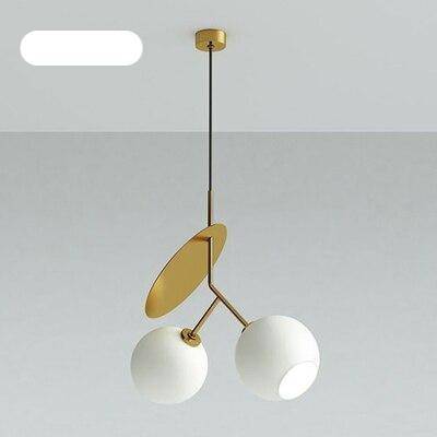 Suspension design LED en métal style cerise deco