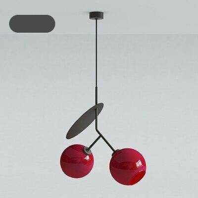 Suspension design LED en métal style cerise deco - vue 10 sur 12