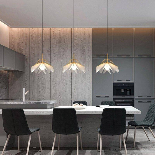 Suspension design LED style branche en métal - vue 5 sur 7