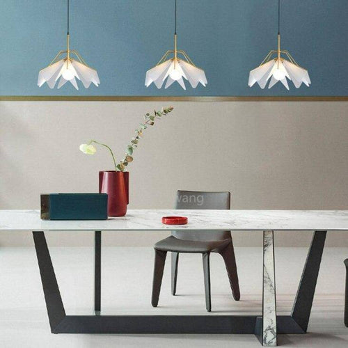 Suspension design LED style branche en métal - vue 3 sur 7