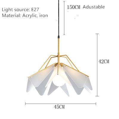 Suspension design LED style branche en métal - vue 6 sur 7