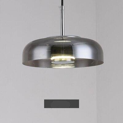 Suspension design arrondie en verre fumé Loft LED - vue 13 sur 13