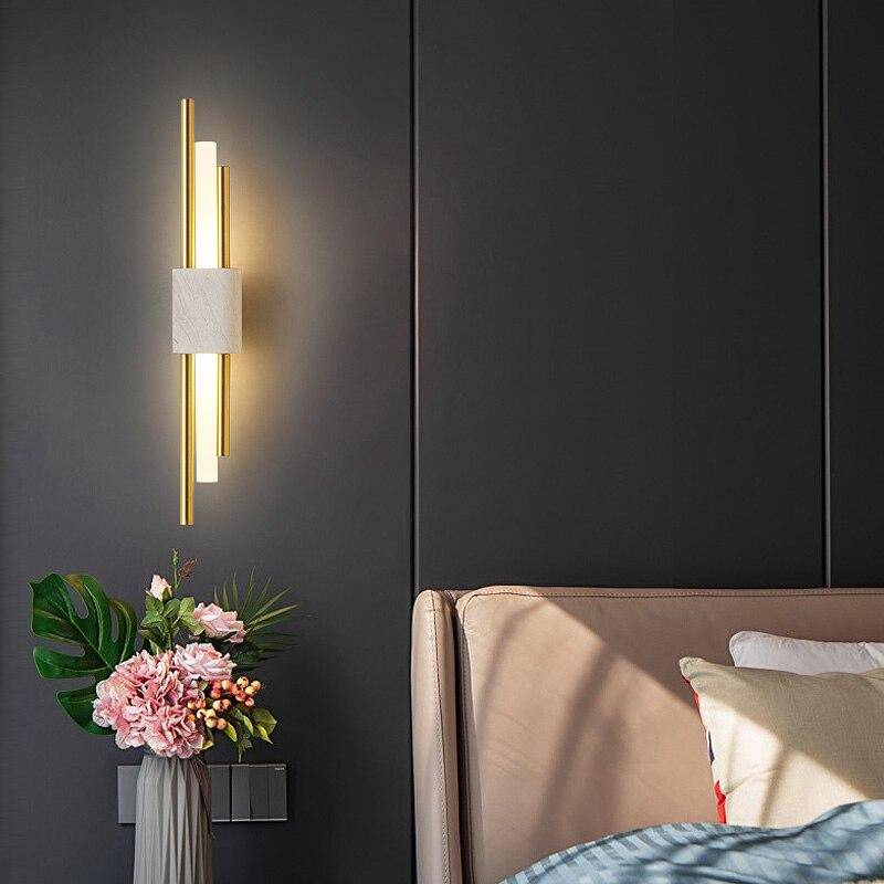 Applique murale design LED en marbre Loft