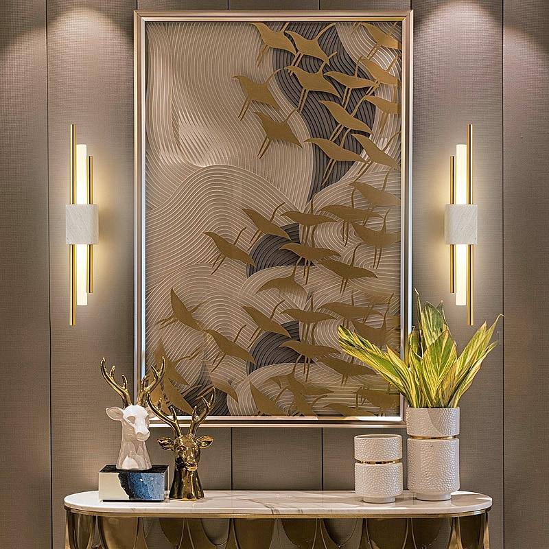 Applique murale design LED en marbre Loft