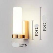 wall lamp Metal LED design wall with cylindrical glass