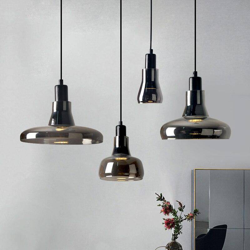 pendant light LED tempered glass design of various shapes Lofty