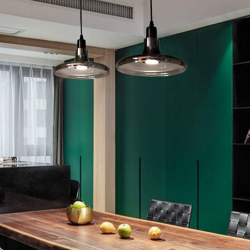 pendant light LED tempered glass design of various shapes Lofty