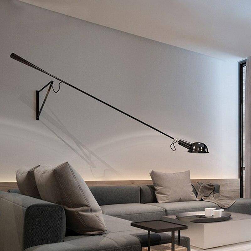 Lámpara de pared design LED con brazo metálico Estilo Loft