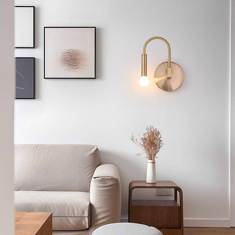 wall lamp modern LED wall light with drop bulb