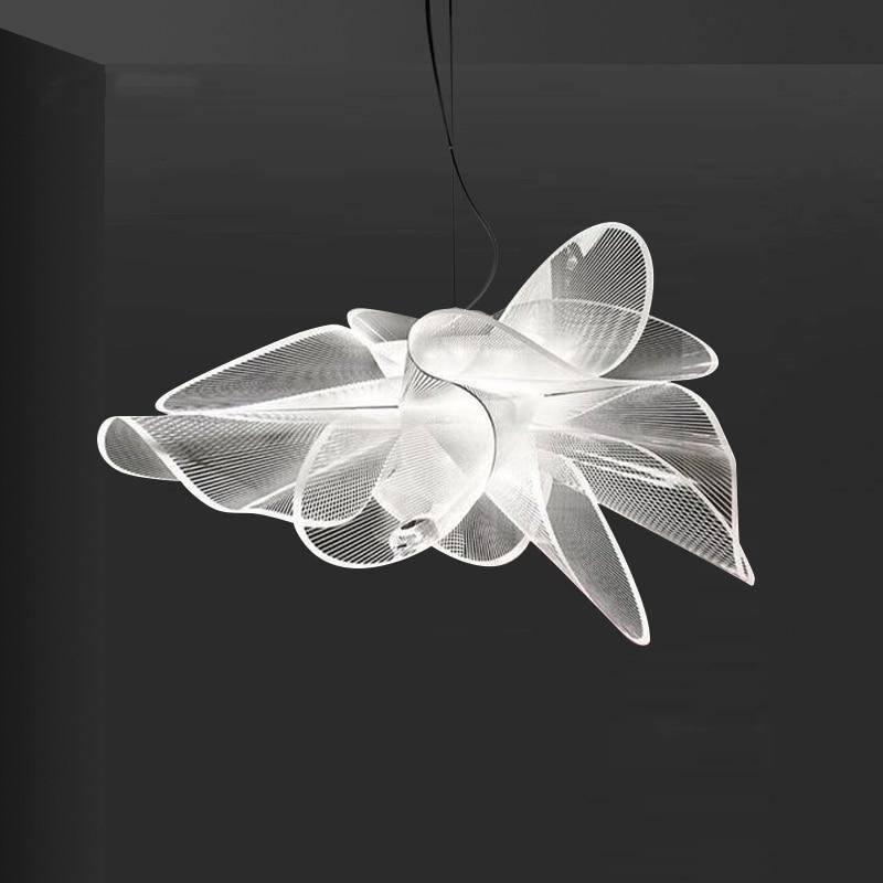 Lustre design moderne LED en fleur Italian designer