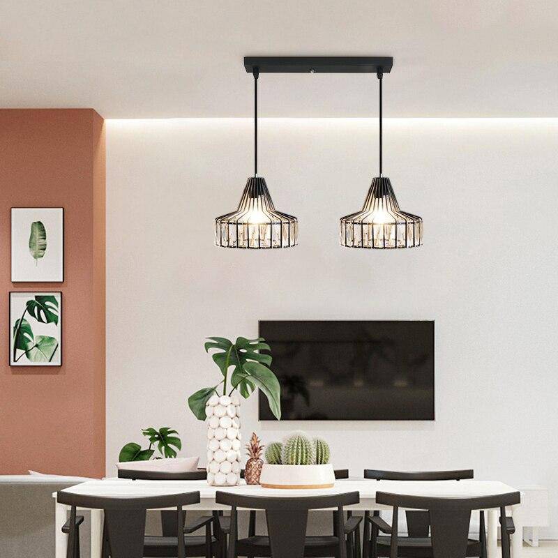 Lámpara de suspensión design Cristal LED con formas geométricas Estilo Hang