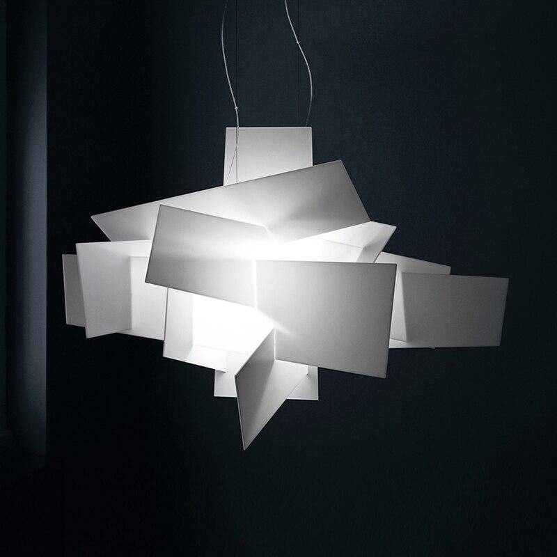 Suspension design LED avec plusieurs plaques colorées Italian Lofty