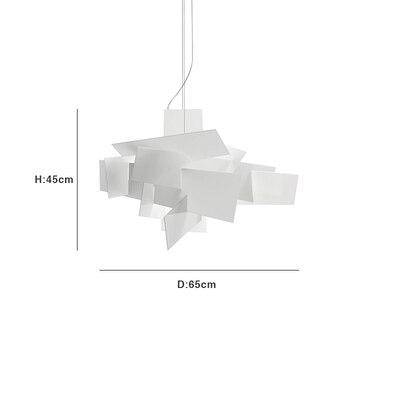 Suspension design LED avec plusieurs plaques colorées Italian Lofty
